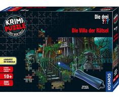Kosmos 697976 - Krimi Puzzle: Die drei ??? - Rompecabezas The Villa of Riddles, 300 piezas con lámpara UV, para niños a partir de 10 años