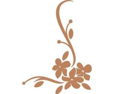 INDIGOS 4051719137330 - Adhesivo decorativo para pared (vinilo, 60 x 10 x 10 cm), color marrón