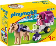PLAYMOBIL- 1.2.3 Carruaje de Caballos Juguete, Multicolor (geobra Brandstätter 9390)