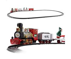 Speed & Go 49628 - Tren para árbol de Navidad, tren eléctrico juguete para niños con luz y sonido / Tren navidad para árbol, tren navideño, tren miniatura / Juguetes navideños, decoración navideña