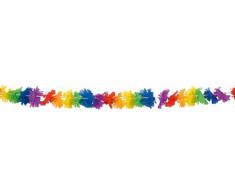 Boland 531480 - Guirnalda floral arcoíris, poliéster, 3 metros, multicolor