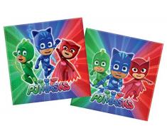 Unidades servilletas PJ MASKS Super pigiamini 33 x 33 cm 20 Piezas