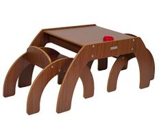 Little Helper TC/fsd01 - de 3 G - Fun Station Duo Kleinhuis Juego de Mesa y 2 sillas Infantil con portalápices, Nogal
