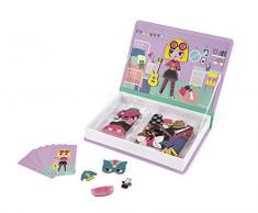 Janod - MagnetiBook Disfraces juguete educativo, Niñas (J02718) , color/modelo surtido
