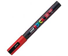 Uniball Posca - Rotulador de punta fina, rojo