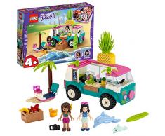 LEGO Friends - Bar de Zumos Móvil, Juguete de Construcción, Incluye Figura de Emma, dos Delfines y Piezas para Recrear una Playa, a Partir de 4 Años (41397)