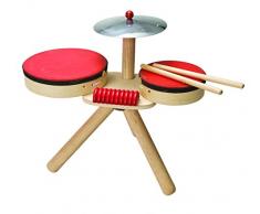 PlanToys- Batería, Instrumento de Juguete (6410)