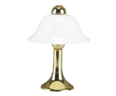 Kahlert luz 10493 - Muñeca Mini Accesorios - Mesa de latón lámpara de protección de plástico pies