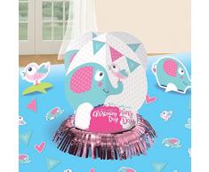 Amscan - 9901945 en tu bautizo día rosa Kit para decoración de mesa, diseño de
