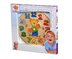 Eichhorn- Reloj Puzzle encajables de Madera, 12 Piezas 100005456 Juguete, Multicolor (Simba