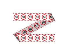 Udo Schmidt GmbH & Co banda 50. Decoración de Fiesta de cumpleaños de blanco de rojo