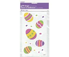 Celofán del partido del huevo de Pascua Bolsas, Paquete de 20