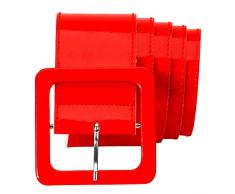 Widmann 17395 - Cinturón de vinilo para adultos, mujer, color rojo, talla única , color/modelo surtido