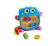 Fisher-Price- Laberinto del monstruito tragón, Juguete bebé, Multicolor (Mattel DRG11)
