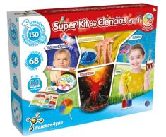 Science4you Súper Kit de Ciencias 6 en 1 con 150 Experimentos para Niños 8,9,10,11,12+ años - Juguete STEM Educativo