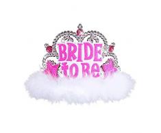 WIDMANN 8869b ? Diadem Bride to be con Joyas y Marabu, One Size , color/modelo surtido