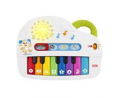 Fisher-Price Ríe y aprende Piano musical, juguete con musica y sonidos para bebé +6 meses (Mattel HHX13)
