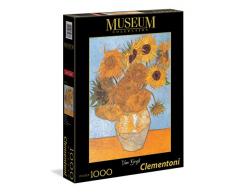 Clementoni, Diseño Van Gogh: Los Girasoles. Puzzle 1000 Piezas