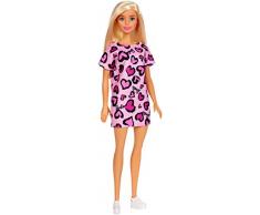 Barbie Muñeca Rubia con Vestido Rosado, Juguete para Niñas +3 Años (GHW45) , color/modelo surtido