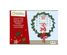 Avenue Mandarine - Caja Creativa, Corona de Navidad, kc061 C, Sujetadores