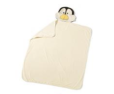 NICI - Manta de Peluche, pingüino, 144 x 120 cm (39934.0)