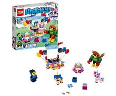 LEGO Unikitty - Hora de la Fiesta, Juguete de Construcción para Niñas y Niños de 6 a 12 Años con Muñecos del Príncipe Perricornio y Halcondrilo (41453)