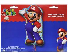 Amscan – 3201001, juego de decoración Super Mario Super forma, dimensiones: 22 x 83,8 cm
