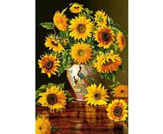 Castorland Jigsaw 1000 pc-Girasoles en un Pavo Real florero, Multicolor (C-103843)