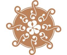 INDIGOS 4051095559238 - Adhesivo decorativo para pared (vinilo, 60 x 10 x 10 cm), color marrón