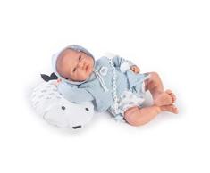 Muñecas Antonio Juan Recién Nacido con cojín pececito, Multicolor (33225)