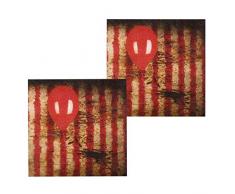 Generique - 12 Servilletas de Cafe Payaso terrorífico 33 x 33 cm