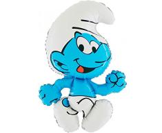 Ballonim® Globos de papel de aluminio para decoración de cumpleaños de Pitufos aprox. 80 cm