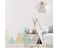 Adhesivo decorativo para pared infantil, diseño escandinavo, 60 x 100 cm