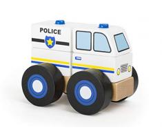small foot company Coche armar de Madera FSC 100% certificada. Los Bloques de construcción están diseñados con tamaño y Forma Adecuada para Las Manos de los niños. para pequeños Fans de la policía a Partir de los 18 Meses.