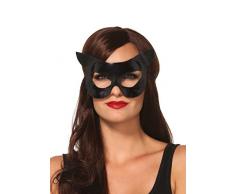Leg Avenue A 2755 - Máscara de Vinilo gato - un tamaño, negro