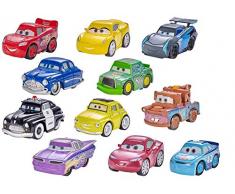 Mattel Disney Pixar Cars, 1 vehículo Mini Racers metal, 1 póster, surtido: modelos aleatorios