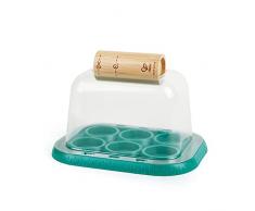 Hape- Growing Gardeners Invernadero | Cultiva Tus propias Plantas para niños con Molde de plástico para Crear jarrones de Papel para plántulas, 4 años en adelante (87-5580)