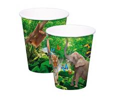 Folat B.V. Nuevo Taza Safari Party, Aprox. 250 ml, 8 Unidades