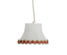 Rulke Rulke019511 - Lámpara LED Colgante con Borde Dorado