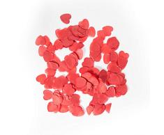 Folat Confeti de corazón rojo XL, color rosso (09576)