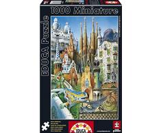 Educa- Serie Miniature Puzzle 1.000 Piezas, Collage Obras de Arte Gaudí (11874)