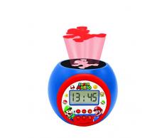 Lexibook Reloj despertador con proyector Super Mario & Luigi - Alarma con función de repetición, luz nocturna con temporizador, pantalla LCD, batería, RL977NI