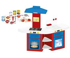 Juguete de Cocina 110 x H100 cm - Cocina interactiva con Sonidos - con 33 Accesorios - Dolu - Globo Juguetes - 41491
