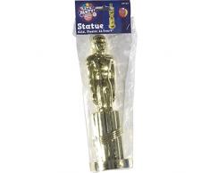Smiffys-29127 Estatua de plástico, Dorada, Color Oro, No es Applicable (29127)