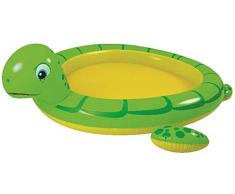 Jilong - Piscina Gigante Tortuga con Spray 214 cm x 189 cm x 61 cm