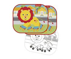 ARDITEX FP10168 Protectores De Sol para Ventanas - 2 Unidades - Incluye póster para Pintar de Mattel-Fisher-Price