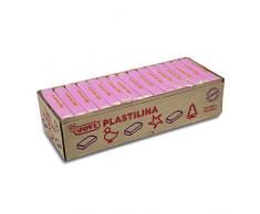 Jovi - Caja de plastilina, 15 pastillas 350 gr, color rosa (7207)