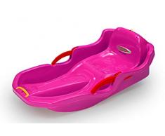 Jamara 460541 Snow Play Bob Comfort - Silla de Paseo ergonómica con Palanca de Freno (80 cm), Color Rosa