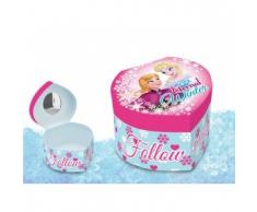Disney Frozen - Joyero con Espejo corazón, 12 x 11 x 8 cm (Kids WD92051B)