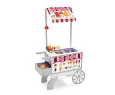 Melissa & Doug - Carrito con Ruedas, Snacks & Sweets Food Cart (19350)